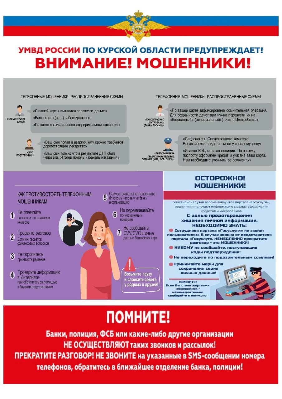 Меры предосторожности, которые помогут не попасться на уловки мошенников.